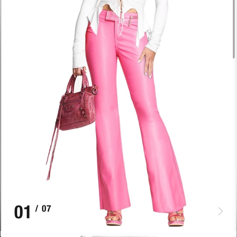 I.AM.GIA Pink Leather Pants
